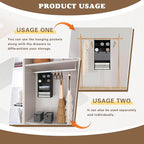 Hanging Closet Organizer 4 Shelves, 2 Drawers Closet Organization and Storage - Image 8