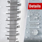 TCP Global 2 Liter Plastic Graduated Measuring and Mixing Pitcher - Image 3