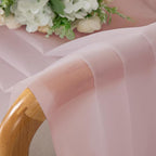 Chyhomenyc Sheer Blush Pink Curtains 90 inches Long 2 Panels, Light Filtering - Image 5