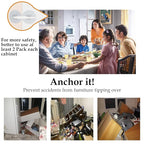 Furniture Anchors No Drill Upgraded Furniture Straps - Image 4