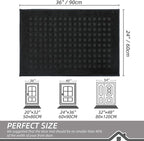 BEQHAUSE Waffle Door Mats Indoor 24"x36", Dog Mat - Image 2