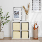 StorageWorks Beige Storage Cubes, 11 Inch Cube Storage Bins - Image 4