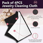 4 PCS Silver polishing Cloth, Jewelry Cleaning Cloth - Image 4