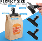 20 Pack 3 Inch Wide Stainless Steel Chip Clips Heavy Duty Food Bag Clamp - Image 2