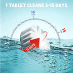 Toilet Bowl Cleaner Tablets, Automatic Toilet Bowl Cleaners, Long-Lasting - Image 6