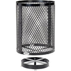 Global Industrial Outdoor Diamond Steel Trash Can - Image 4