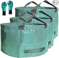 Professional 3-Pack 63 Gallons Lawn Garden Bags Reusable Yard Waste Bag by TespherCreationsforYardWorkLawnsCarePatioGardeningOutdoorCampingandRVTrips