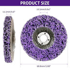WICHEMI 10 Pack 4'' x 5/8'' Strip Discs Rust Remover Paint Stripping Wheel - Image 5