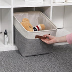 HNZIGE Fabric Storage Baskets for Shelves Large Collapsible Storage Baskets for - Image 4