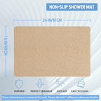 Non-Slip Bathtub Mat, 2 Pack Anti Slip Shower Mat, Fast Drying Bathtub Mats - Image 2