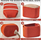 Storage Baskets for Organizing, Storage Basket for Shelves, Toy Towel Basket - Image 7