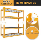 REIBII 40" W Garage Shelving 2240 LBS Storage Shelves Heavy Duty Metal Shelving - Image 9
