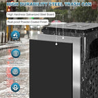 IRONWALLS Indoor/Outdoor Trash Can - Image 3