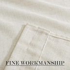 NICETOWN Flax Linen Burlap Door Curtains - Image 5