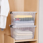 Citylife 22 QT Clear Plastic Storage Bins - Image 5