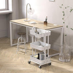 Simple Houseware 3-Tier Multifunctional Rolling Utility Cart - Image 3