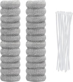 24PCS Lint Traps for Washing Machine, Stainless Steel Mesh Snare Trap Washer by Motroce