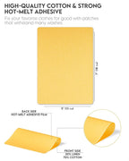 ZEFFFKA 12-Pack Linen Iron-on Patches Fabric Repair Kit - Image 3