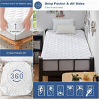 GRT Twin XL Mattress Protector Waterproof, 100% Waterproof Quilted Fitted - Image 5