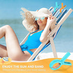 Senbowe 12 Pcs Beach Towel Clips - Image 3