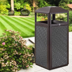 Square Waste Container with Dome Lid | Commercial Outdoor Garbage and Trash - Image 8