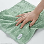 Artoid Mode Checkered Designed Cotton Dark Green Terry Kitchen Dish Cloths - Image 5