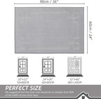 BEQHAUSE Door Mat 24" x 36", Non-Slip Door Mats Indoor Entryway Rugs Washable - Image 2
