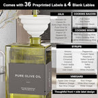 Olive Oil Dispenser for Kitchen, 16.9 oz/ 500 ml Olive Oil Dispenser Bottle - Image 3