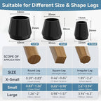 24PCS Silicone Chair Leg Floor Protectors - Image 3