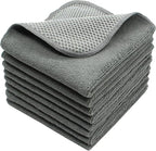 Microfiber Dish Cloths Fast Drying Kitchen Cleaning Cloth Dish Rags Dust Cloths by VeraSong