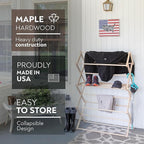 Pennsylvania Woodworks Clothes Drying Rack: Solid Maple Hard Wood Laundry Rack - Image 3