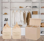 Simple Houseware Double Laundry Hamper - Image 2