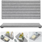 2PCS Instant Dry Diatomite Stone Counter Makeup Tray Organizer, Fast Drying by Razborci