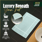 Pearl Linens Pack of 6 100% Cotton Bath Mat 20x30 inches, Soft & Absorbent - Image 6