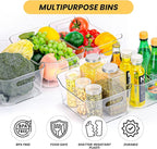 Clear Plastic Storage Bins, Refrigerator, Organizer Bins - Image 4