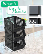 Skywin Plastic Stackable Storage Bins - Image 2