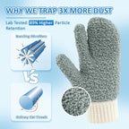 MIG4U Microfiber Dusting Gloves House Cleaning Glove - Image 2