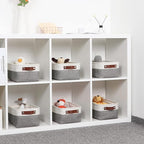 DULLEMELO Small Storage Baskets 6 Pack, Fabric Collapsible Gift Storage Baskets - Image 7