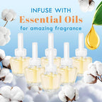 LASENTEUR Plug in Scented Oil Refill, 6 ct, Cotton Scent Long-Lasting Natural - Image 3