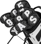 Big Teeth Golf Club Covers Full Set Driver Headcover Fairway Wood Hybrid Golf - Image 9