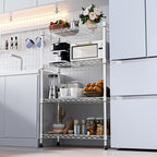1000 lbs Storage Shelving Steel Heavy Duty 4-Tier Utility Shelving Unit Steel - Image 6