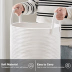 Woven Rope Laundry Hamper Basket by YOUDENOVA, 72L Tall Luandry Basket - Image 4