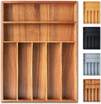 Silverware Organizer, 12.5 Inch Utensil Organizer Kitchen Drawer Organizer by Sunbreath