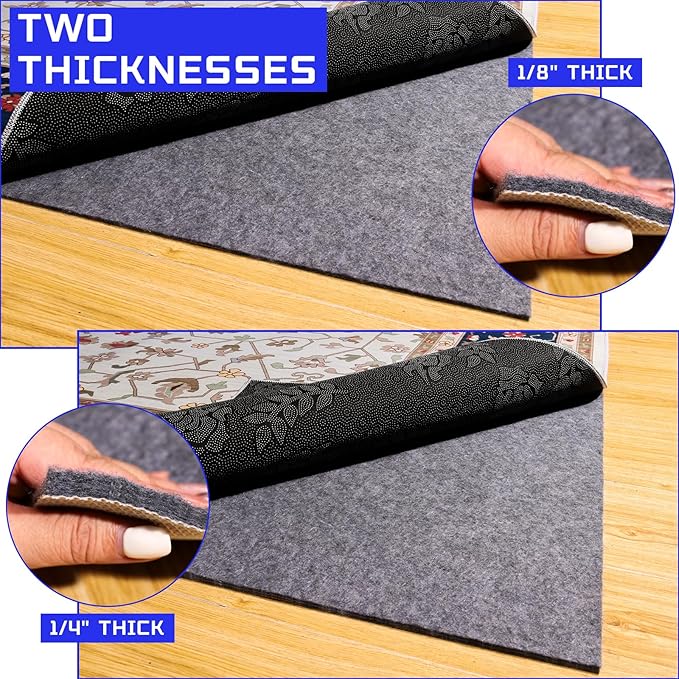 Waterproof Non-Slip 1/4” Extra Thick 9x12 ft Rug Pad - Image 7