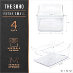 BINO | Plastic Organizer Bins, X-Small - Image 2