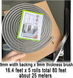Door Sealer Weather Stripping for Sliding Window Frame Seal Strip, Pile Brush - Image 2