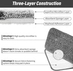 16.5 inch Mop Pads Refills, 3 Pack Microfiber Reusable Replacement Mop Pads - Image 7