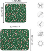 Christmas Candy Cane Dish Drying Mat - Image 3