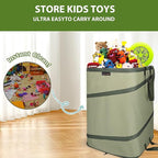 YUDI & GARDEN 46 Gallon Square Collapsible Yard Waste Containers｜Collapsible - Image 9