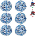 BonusLife 6-Pack Mop Head for O-Ceda RinseClean Spin Mop Refill 2-Tank System by BonusLifeInc